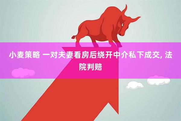 小麦策略 一对夫妻看房后绕开中介私下成交, 法院判赔
